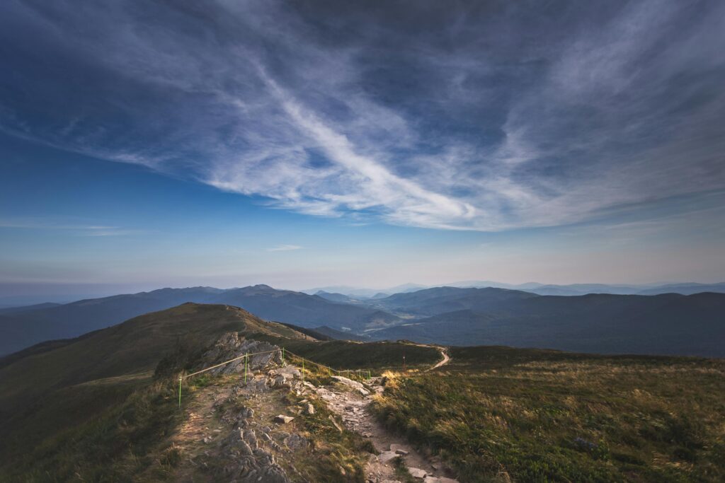 pexels-photo-5878118-5878118 Breathtaking view of Bieszczady mountains under a vast sky, perfect for nature lovers.